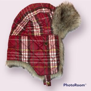 EDDIE BAUER Fur Lined Trapper Hat